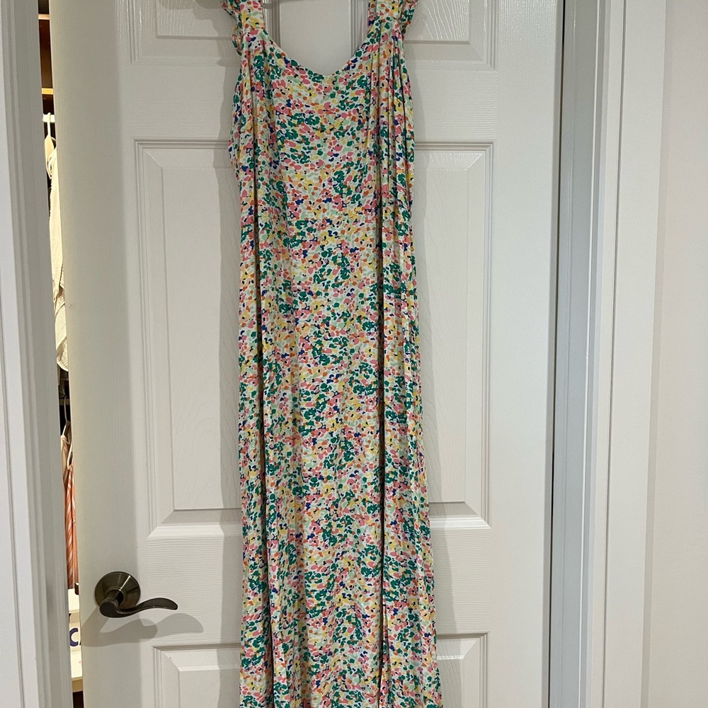 Loft Floral Maxi Dress size 8